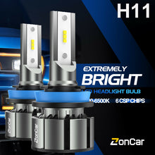 ZonCar H11 LED Headlight High Beam H9 H11 Bulbs 10000LM 6500K Headlamps Kits