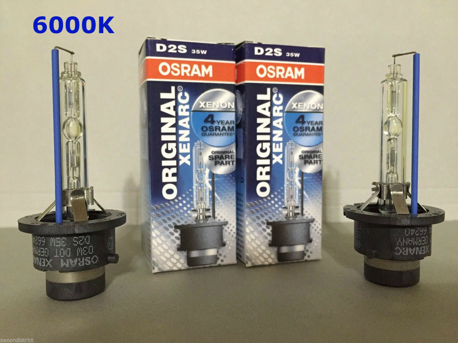 2PCS NEW OSRAM XENARC D2S 66240 66040 6000K OEM HID XENON LIGHT BULBS SET