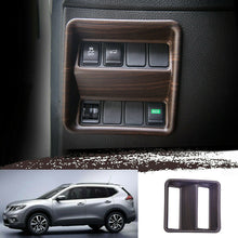 For Nissan Rogue 2014-2020 ABS Peach Wood grain Fog lamp adjustment cover Trim