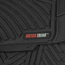 MotorTrend FlexTough Rubber Floor Mats & Cargo Set - Black - Heavy Duty BPA Free