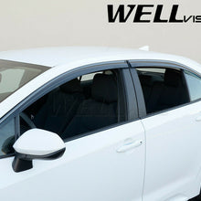 WELLvisors For Toyota Corolla 2020-Plus Window Visors Black Trim Guard Deflector