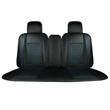 US Blue PU Leather Car Seat Cover Universal 5-Seats Cushion Protectors Full Set