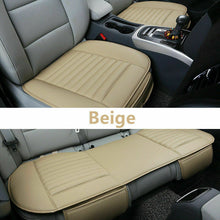 Car Seat Cover Front Rear Back Seat Breathable Leather for Auto Chair Cushion