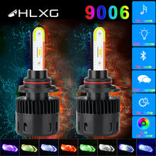 2X H4 H7 H11 9005 9006 CSP LED Headlight + RGB Bluetooth Phone Control