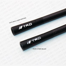 Black Universal 4.7" Carbon Fiber Sports Car Antenna Adjustable TRD Logo Emblem
