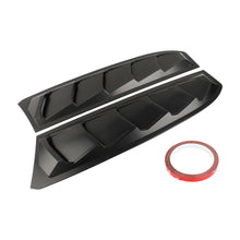 For Honda Civic 2016-2020 ABS Black Rear Side Window Louver Scoop Cover 2PCS