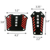 Black&Red MOMO Style Non-Slip Pedal Cover for Automatic Transmission Universal