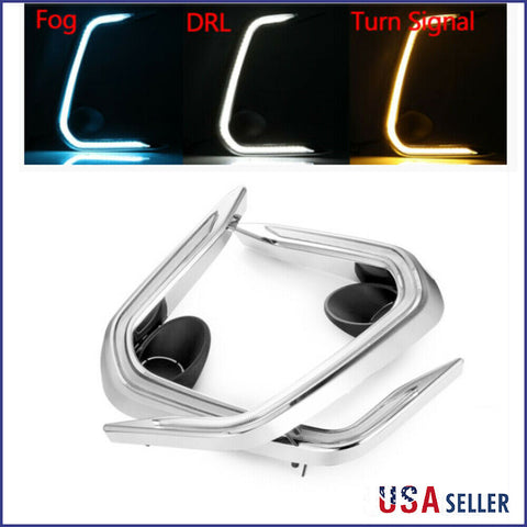Sequential 3 in 1 Fog lamp DRL Turn Signal Fits Toyota Corolla L/LE/XLE 2019-20
