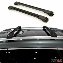 Roof Rack Cross Bars Alu. Black Set 2 Pcs for Nissan Rogue Sport 2017-2020