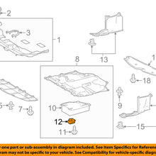 Lexus TOYOTA OEM 06-15 IS350 Splash Shield-Protector Nut 9017906104