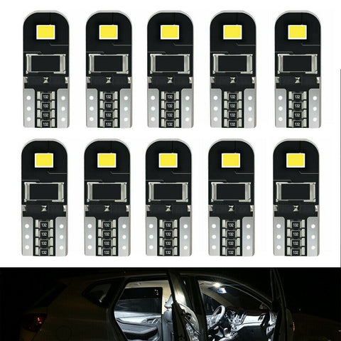 10x T10 194 168 W5W SMD LED Car HID White CANBUS Error Free Wedge Light Bulb 12V