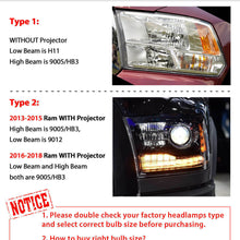 H11 H9 H8 LED Headlight Low Beam for RAM 1500 2500 3500 2013-2018 6000K White 2X