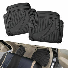 4pc DIY Car Rubber Floor Mats Flexible Trim Front+Rear Waterproof Universal Set