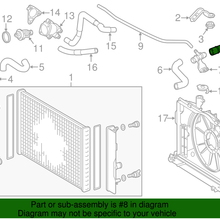 Genuine Toyota Radiator Hose 16571-0T040