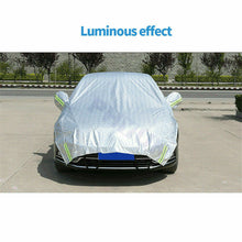 Semi-body Car Cover Waterproof Sun Shade UV Shield Canopy Reflective for Sedan