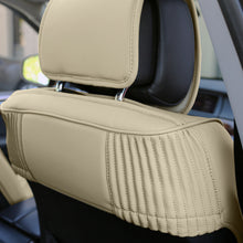 Leatherette Seat Cushion Covers Front Bucket Beige w/ Dash Mat For SUV