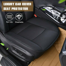 PU Leather Car Cover Seat Deluxe Protector Cushion Black Front Cover Universal