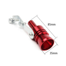 Red Car Accessory Blow Off Valve Noise Turbo Sound Whistle Simulator Muffler Tip