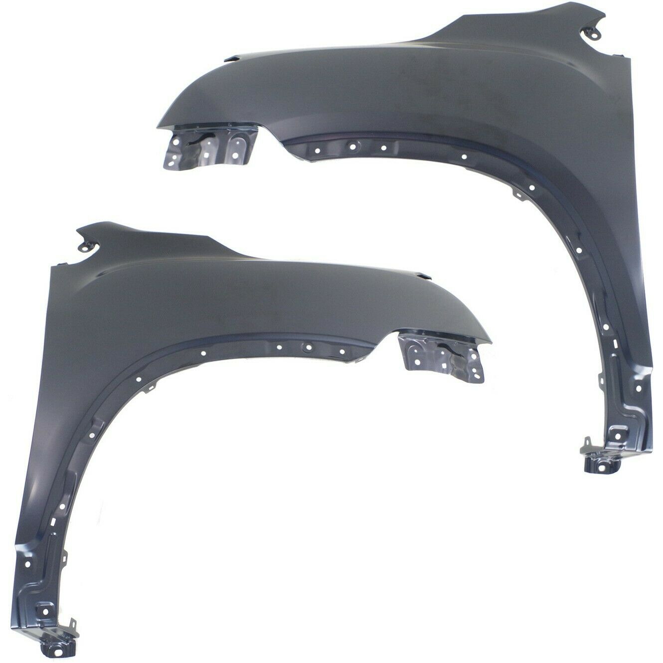 Fender Set For 2013-2016 Chevrolet Trax Front Primed Steel w/ Molding Holes Pair