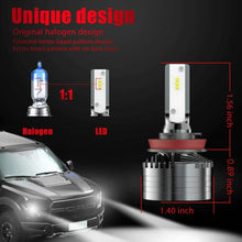 Marsauto H11/H8/H9 LED Headlight Bulb 6000K Low Beam/Fog Light Bulb Bright White