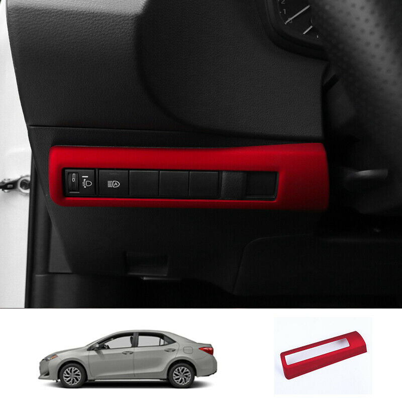 For Toyota Carolla 2019-2020 red headlight adjustment frame cover trim 1pcs