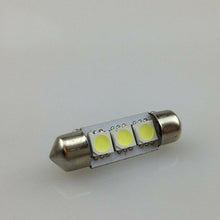 2x Xenon White 36mm 3-SMD 5050 LED Car Auto Dome Bulb Visor Vanity Mirror Lights