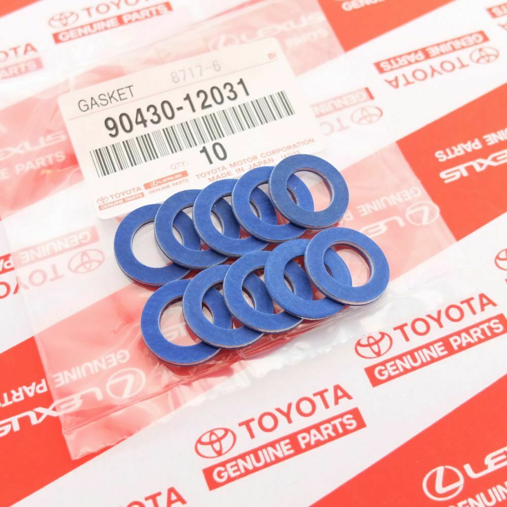 GENUINE TOYOTA LEXUS SCION OIL DRAIN PLUG WASHER GASKET 90430-12031 - SET OF 10