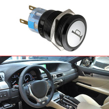 1x 19mm Momentary BLUE LED Marine Car Stainless Horn Push Button Light Switch