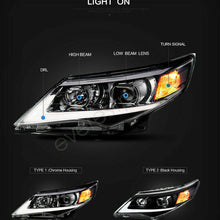 DRL Projector Front Lamp Headlights w/ LED For 2012-2014 Toyota Camry