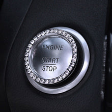 1PC Car Engine Start Stop Push Button Knob Key Switch Sparkling Bling Ring Trim