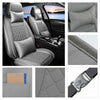 Gray Universal 5-Seats Car Seat Covers Protectors Universal Front Rear Cushions