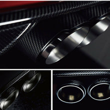 1x Real Carbon Fiber Glossy Car Exhaust Pipe 63mm-89mm Universal Muffler End Tip