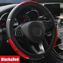 38cm Universal Dragon Car Steering Wheel Cover Reflective PU Leather Accessory