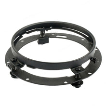 Black 7" LED Headlight Mounting Bracket Ring For Jeep Wrangler JK TJ