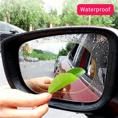 Oval Anti-Fog Waterproof Film For Car Rearview Mirror Window Accessories