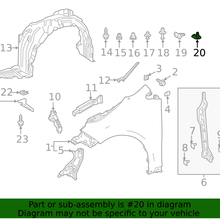 Genuine Toyota Fender Liner Retainer Clip 47749-33030