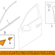 MAZDA OEM 14-18 3 Front Door-Corner Molding Right BJS76915YA