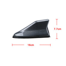 New Universal Carbon Fiber Car Shark Fin Roof Antenna Radio AM/FM Signal Aerial