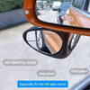 Dual Blind Spot Convex Glass Mirror For Car Left Rearview Universal Accessories
