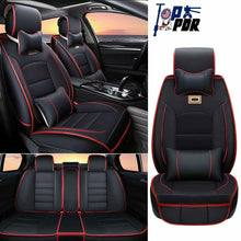 Luxury 5-Seats Car Sit Covers Sit Cushion PU Leather Protect Set Car Accessories