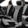 Seat Covers Premium Fabrics Universal Gray Black For Auto Car SUV Van Full Set