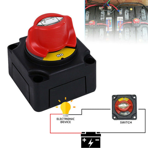 300A Battery Isolator Disconnect Switch Power Cut Off On for Marine Boat 12V-48V
