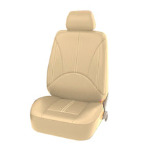 US Luxury Leather Car Seat Cover 2PCS Auto Interior SUV Front Cushion Set Beige