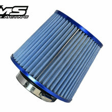 VMS RACING BLUE 3" AIR INTAKE HIGH FLOW AIR FILTER FOR TOYOTA COROLLA CELICA MR2