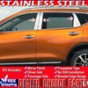 For 2014-2020 Nissan Rogue 6pc STAINLESS STEEL Pillar Posts COVERS Overlays