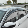 Fits 16-20 Honda Civic Window Visor Polycarbonate Guard Vent w/ Chrome Trim & Si