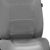 Highback Bucket Seat Covers Pair PU Leather For Auto Car SUV Van Gray