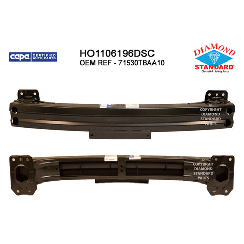 HO1106196DSC New Replacement Rear Bumper Impact Bar Fits 2016-2020 Civic Coupe