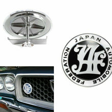 Japan Automobile Federation JDM JAF BLACK Emblem Badge For Toyota Front Grille