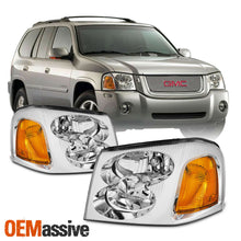 [OE Style]For 2002-2009 GMC Envoy SUV Chrome Bezel Headlight Lamp Assembly